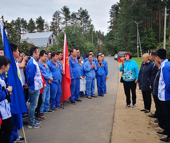 Charity event to purchase fruits in the village of Bykachino